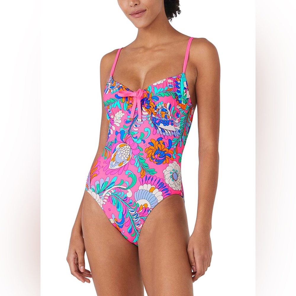 Kate Spade New York Women's Sea Garden One Piece Swimsuit Swimsuit S NWT